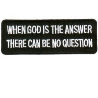 P#8017 - God is the Answer patch