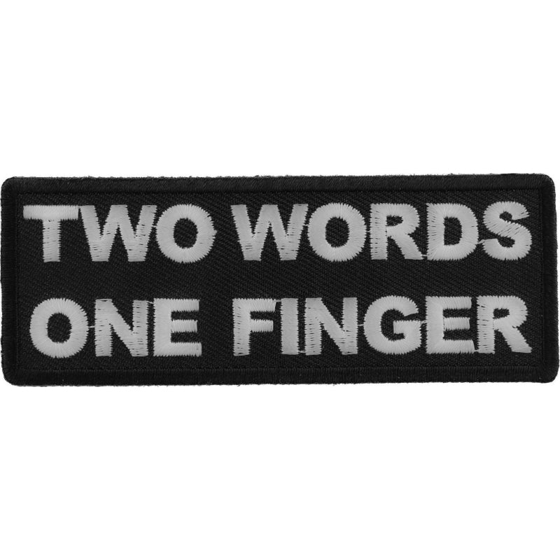 P#3053A- Two Words one finger