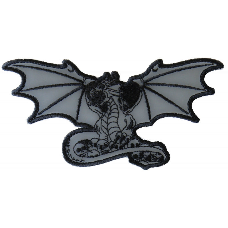 P#3260B- dragon With Wings Reflective - grey