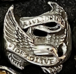Eagle "live to ride"