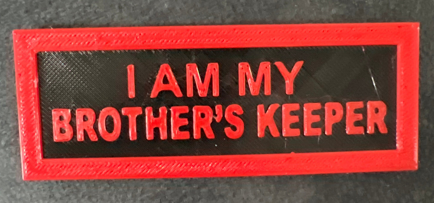 I AM MY BROTHER'S KEEPER- Red