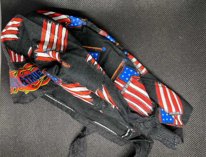 Red White & True flag skull cap