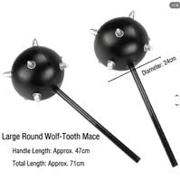 Large Round Ball Spiked Mace