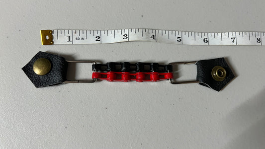 6.5” dual red/blk vest extender