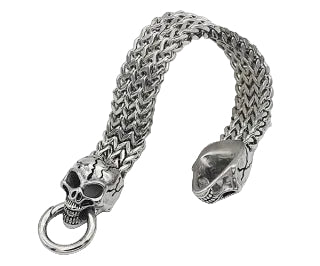 Skull head mesh bracelet 18mm