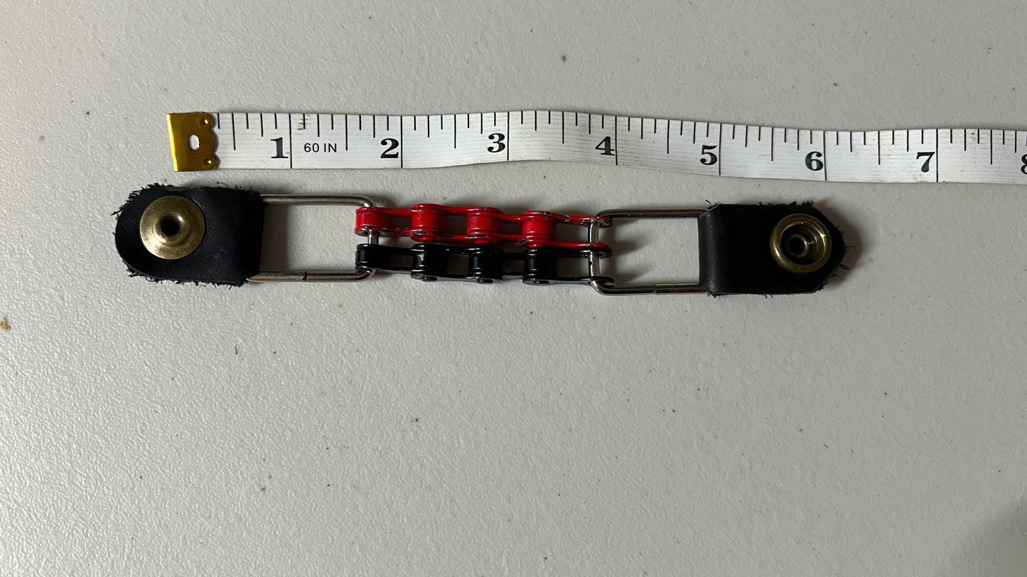5” dual red/blk vest extender