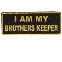 P#8029 - I am my Brother Keepers real gold on black patch