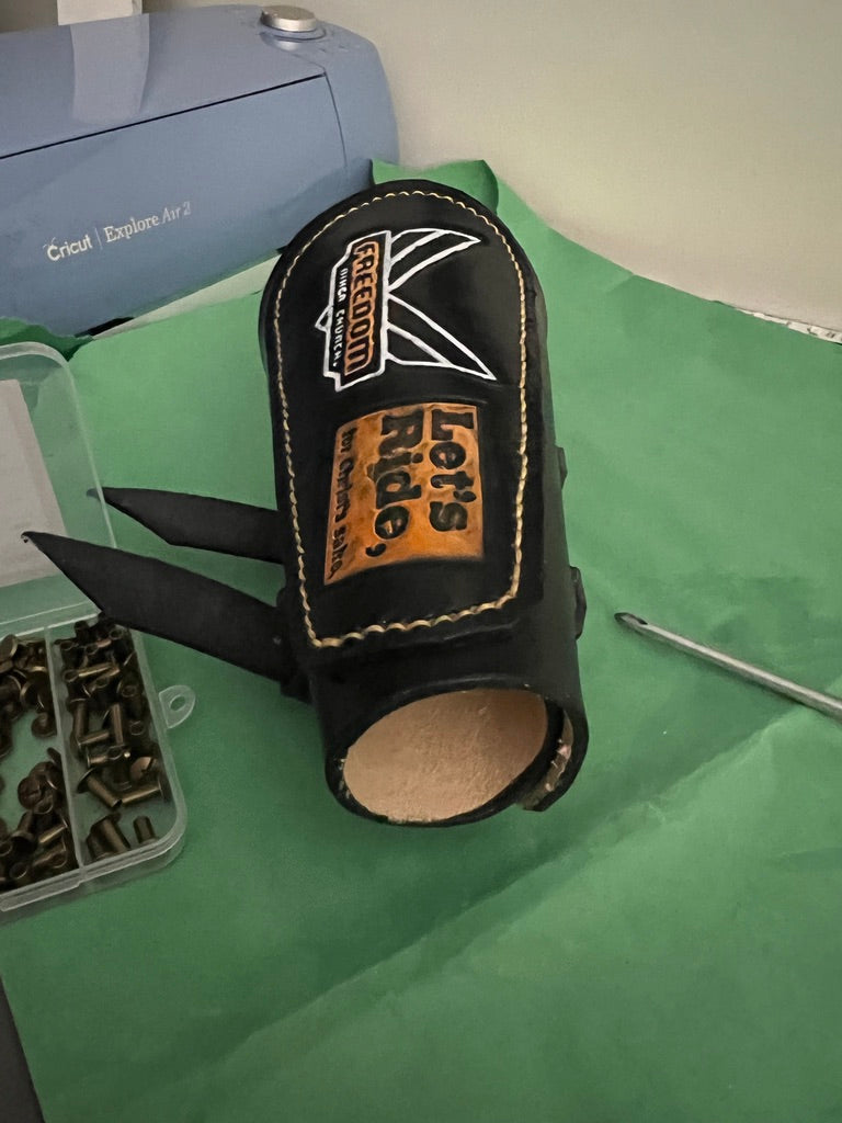Custom Genuine Leather Forearm Bracers