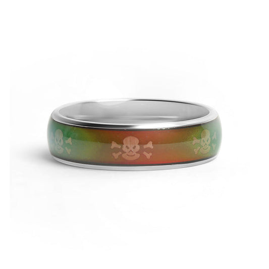 Mood Band With Skull And Crossbone