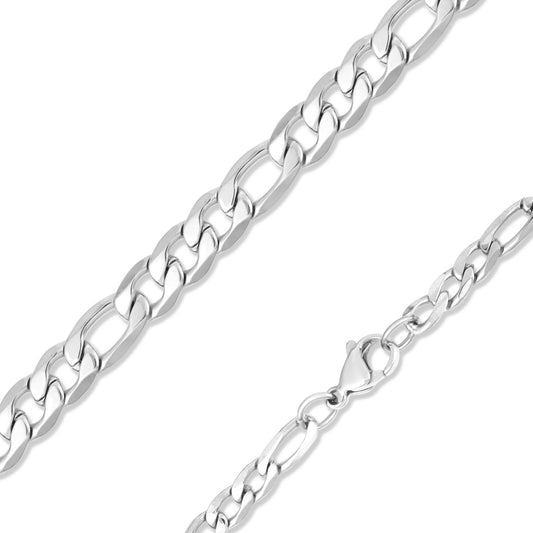 Figaro Chain Necklace 12mm by 24"