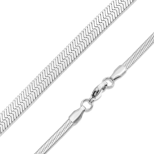 20" 3mm Herringbone Chain Necklace