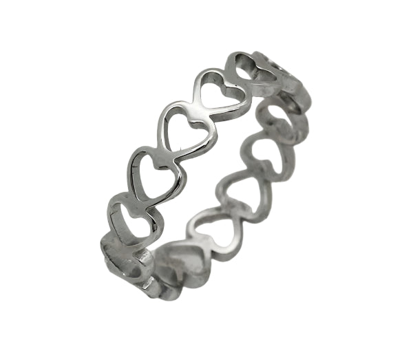 Hearts in a Row Ring #5