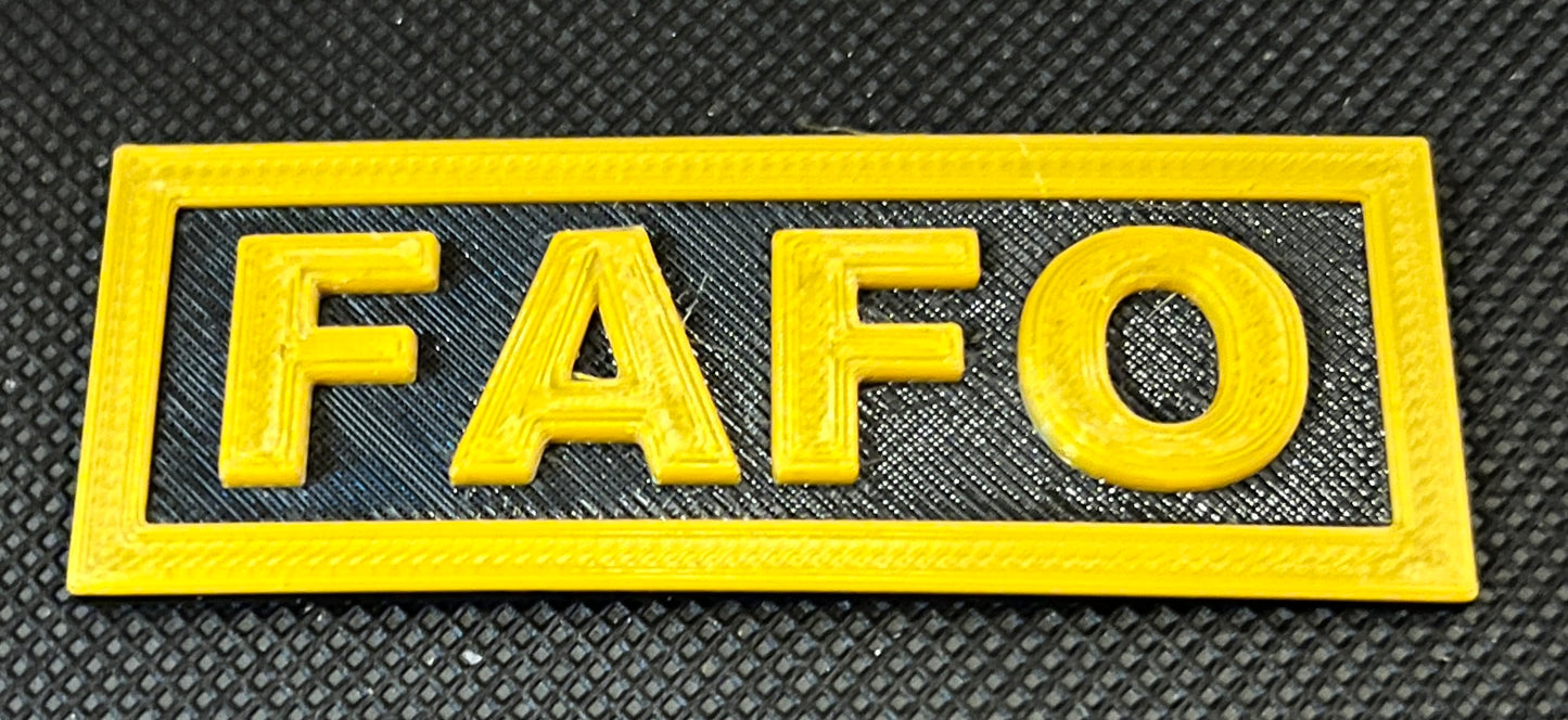 AWF FAFO w/ border 3" x 1"