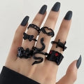 Black Dark rings collection