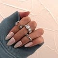 Silver Moon Star Set rings collection