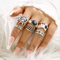 Spider Skeleton rings collection