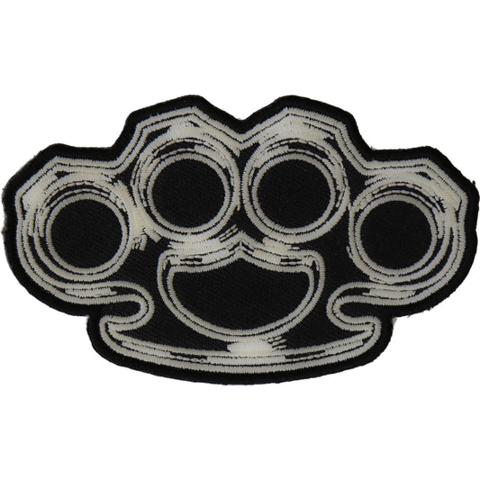 P#3113- Knuckles - wht on blk
