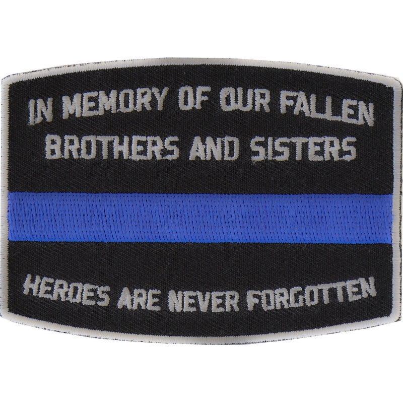 P#3147- In Memory of our Fllen Brothers and Sisters, heroes are never forgotten Blue line