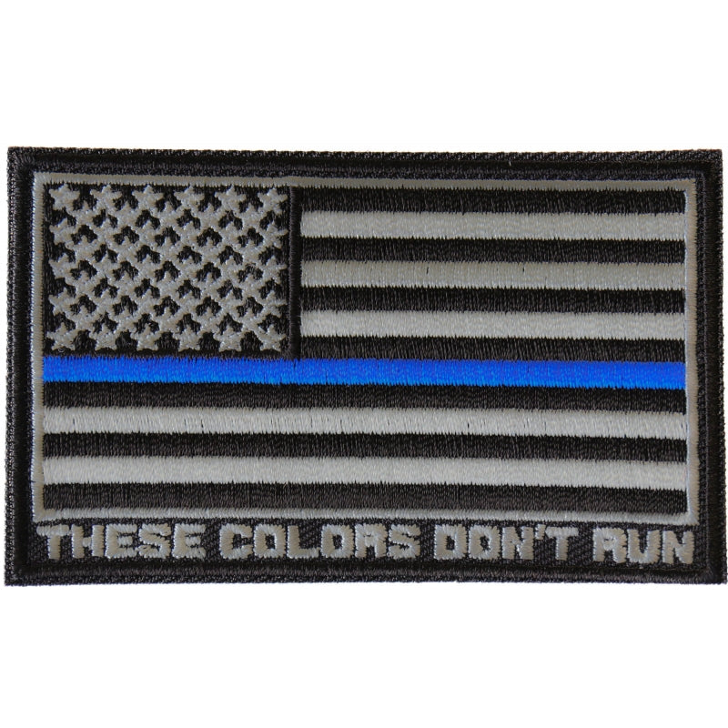 P#3174B- Thes colors don’t run "american flag Blue line"