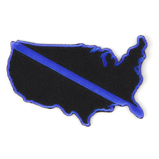 P#3214A- "USA MAP Blue Line"