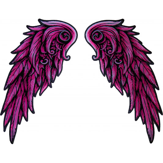 BP#002- Pink Angel Wings Patch