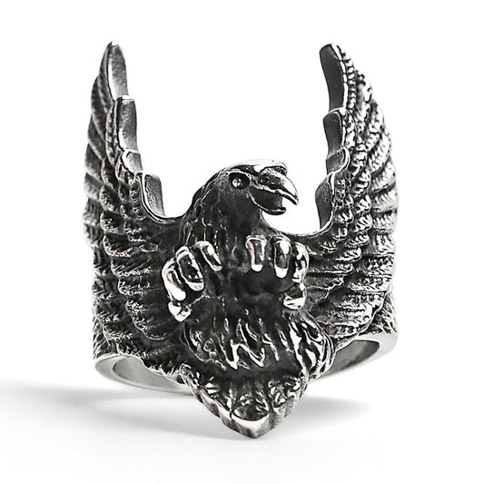 Detailed flying Eagle Ring