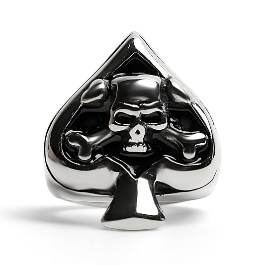Polished Skull of Spades Ace
