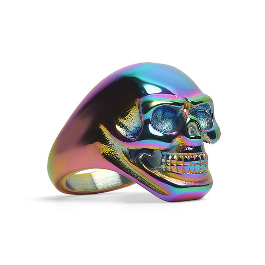 Rainbow Skull Ring