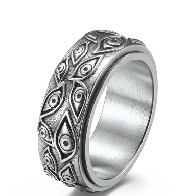 Spinning Multiple Eyes Ring