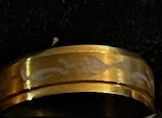 Gold Smoke Spinner ring