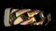 Rainbow Weave Ring #9