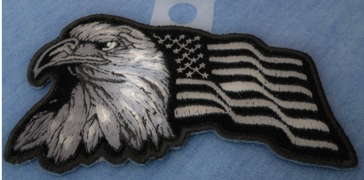 P#3115- "eagle flag" grey