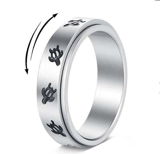 Turtle spinner ring #10