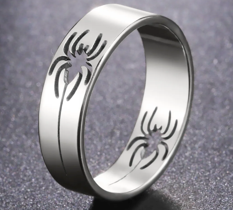 Hollow Spider Ring #9