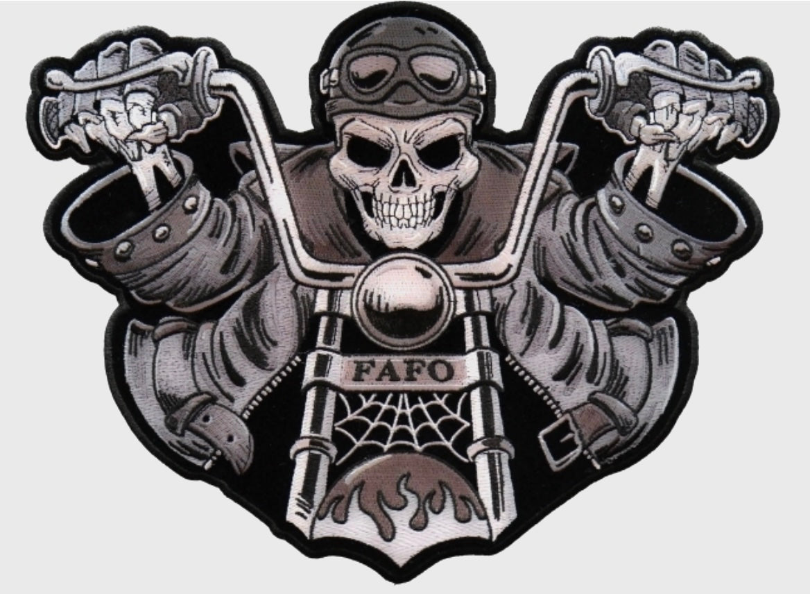 BP#3352 - Skeleton Rider FAFO Patch