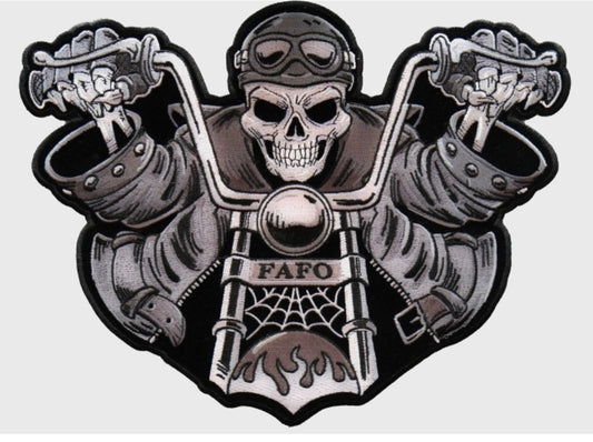 BP#3352 - Skeleton Rider FAFO Patch
