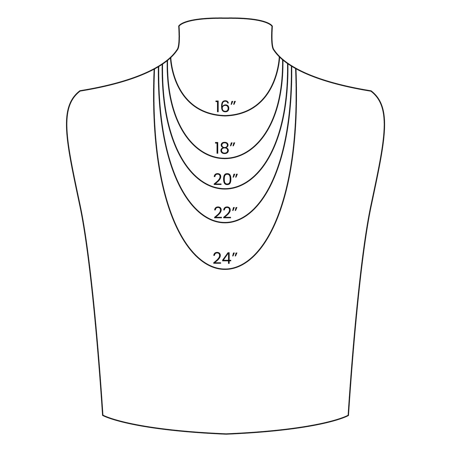 20" 7mm Blue Rope Chain Necklace