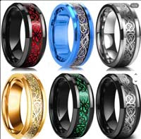 Celtic Red Black ring #12
