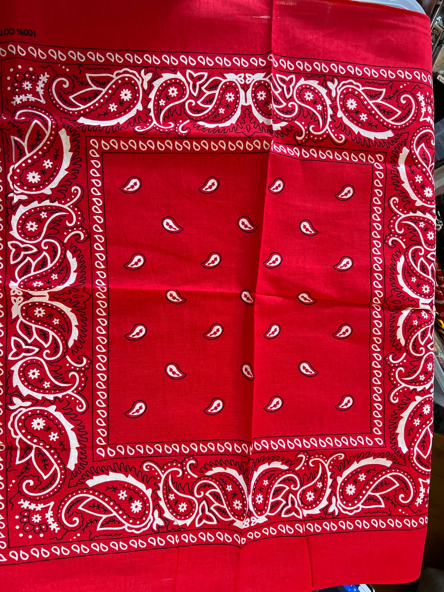 Red Paisley bandana