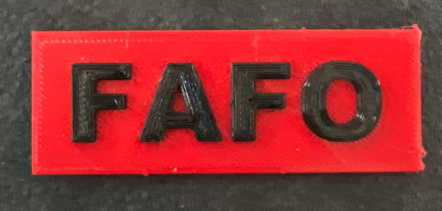 AWF FAFO 3" x 1"