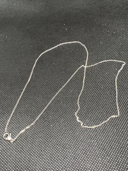 Curb diamond cut necklace 20”x 1.4mm