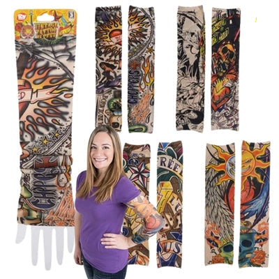 16" Vintage Print Tattoos Sleeve