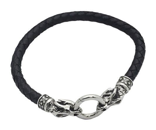 leather ring Bangle bracelet