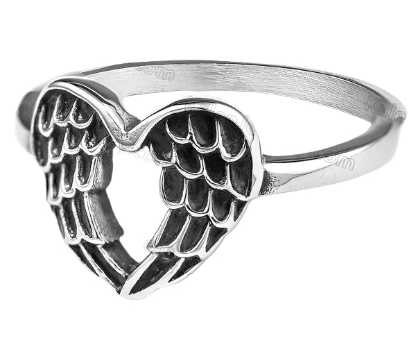 Wings in a heart ring #7
